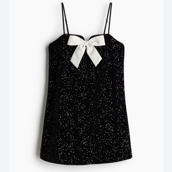 Babydoll sequin mini dress - Picture 1 of 4